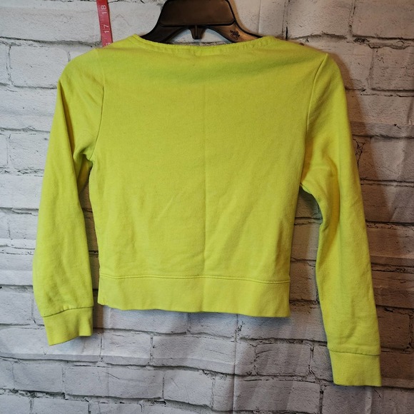 Justice Girls Sweatshirt Yellow with Raccoon on Front - Picture 5 of 5